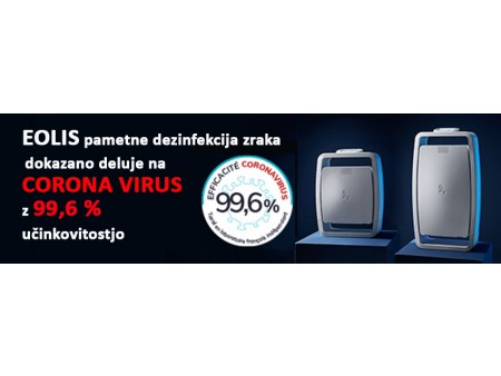 EOLIS dokazano deluje na Koronavirus z 99,6 % učinkovitostjo